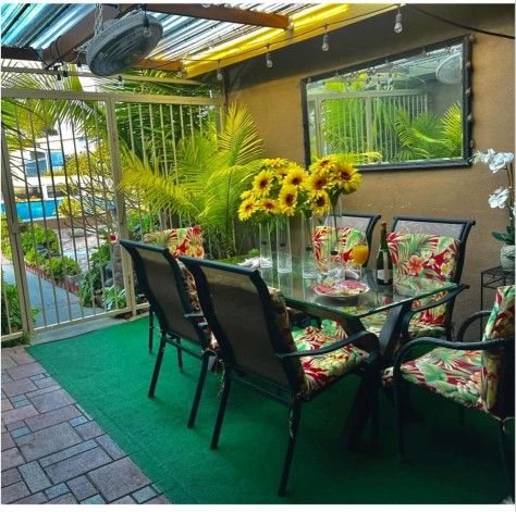 Outdoor Glass Table With Chairs