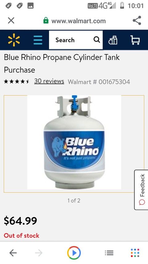 Blue Rhino Propane Tank