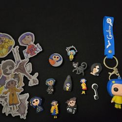 Caroline Wristband Keychain, 11 Charms For CROCS