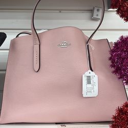 Coach Charlie Carryall Shoulder Bag Pink