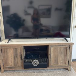 NEW wood TV stand with shelves - 58” | comes with additonal shelving | rustic | coastal | farmhouse