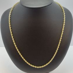 10K Gold Rope Chain. New 