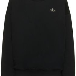 Black Alo Yoga Crew Neck Pullover