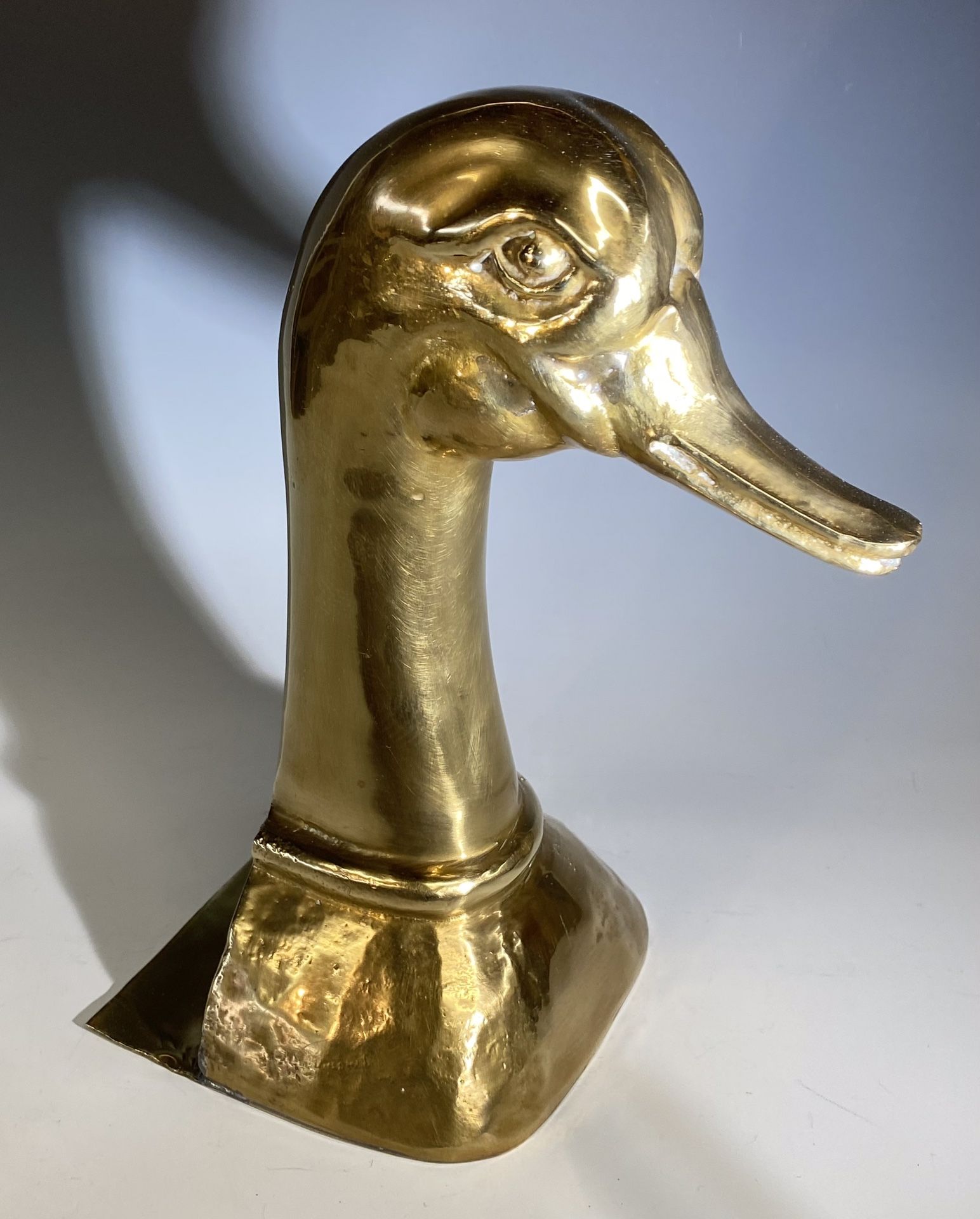 Brass Duck bookend