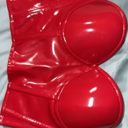 Red Latex Corset / Latex Bottoms 