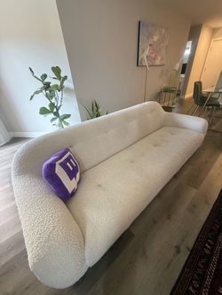 CB2 Brace Bouclé Sofa