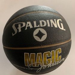 Magic Johnson Spalding Basketball Black