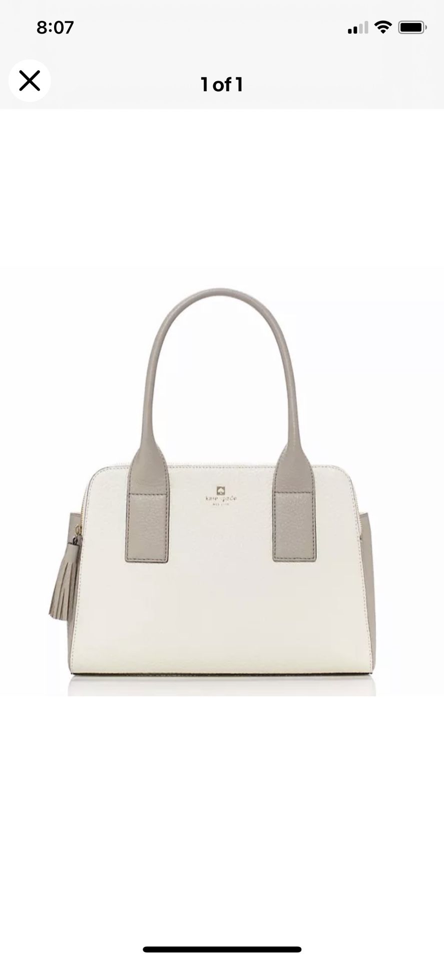 NWT KATE SPADE Southport Avenue Lydia Magnolia Leather handbag MSRP $428