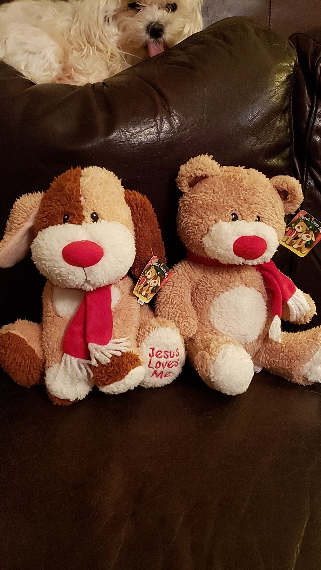 "Jesus Loves Me" stuffed animals NEW