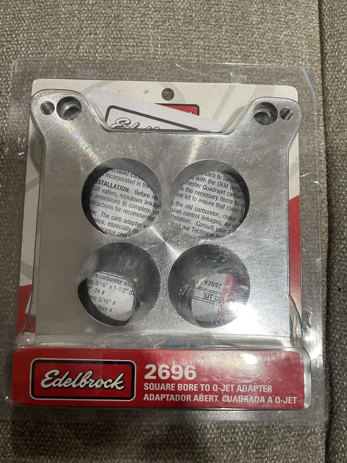 Edelbrock Q-jet Adapter Plate