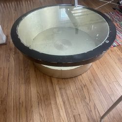 Round Coffee Table, Glass top