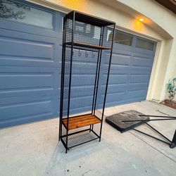 Industrial Hall Tree Coat Rack with Bench | Rustic Wood & Metal Entryway Organizer