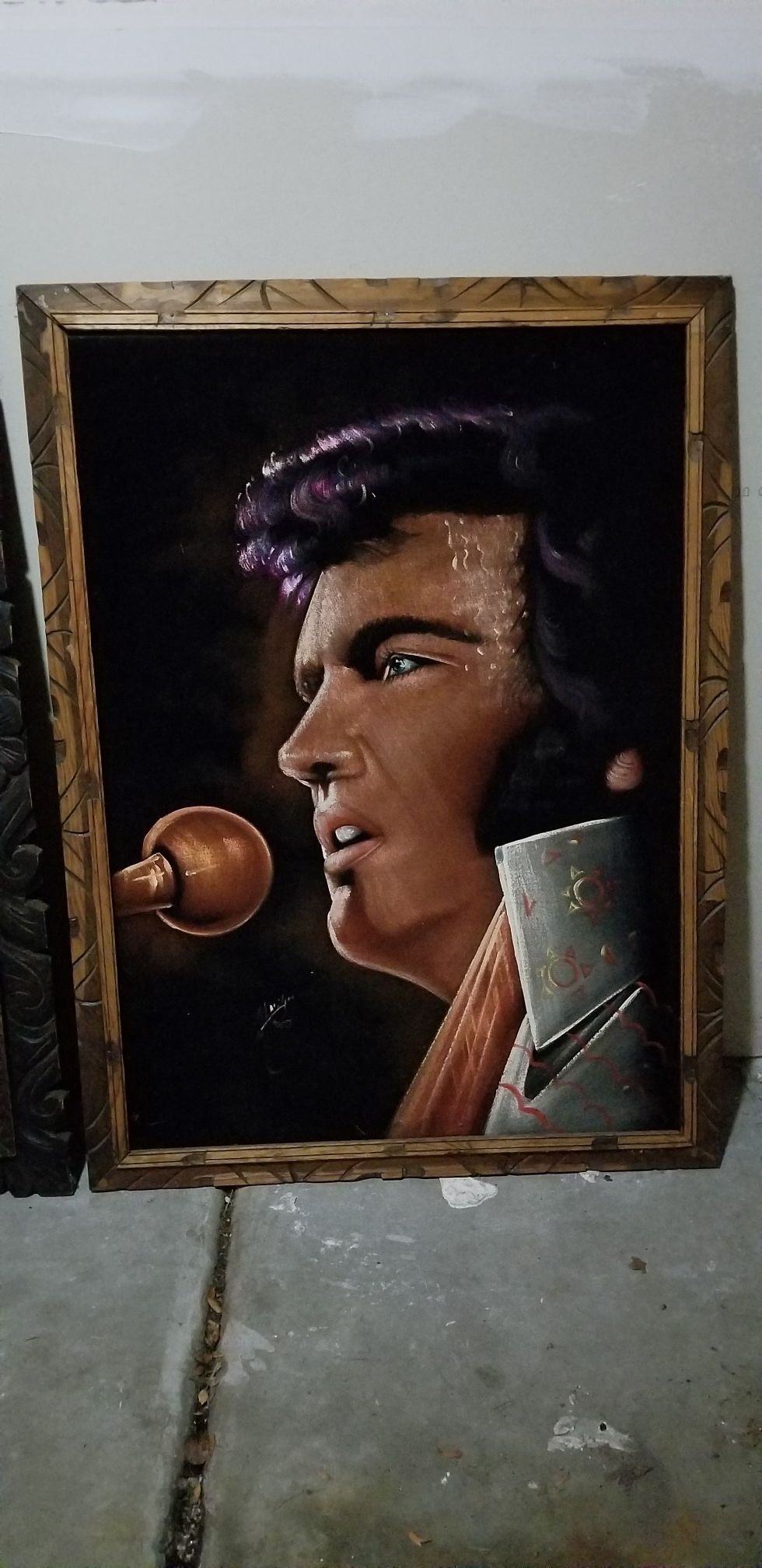 Elvis velvet paintings