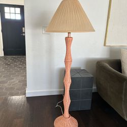 Cane Rattan Floor Lamp
