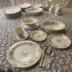 Vintage Noritaki China Full Settings For 8