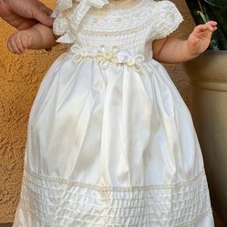 Girl Baptism Dress 12-18 Months 