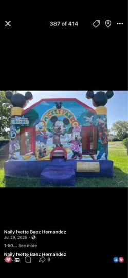 Mickey & minney mouse bouncy house