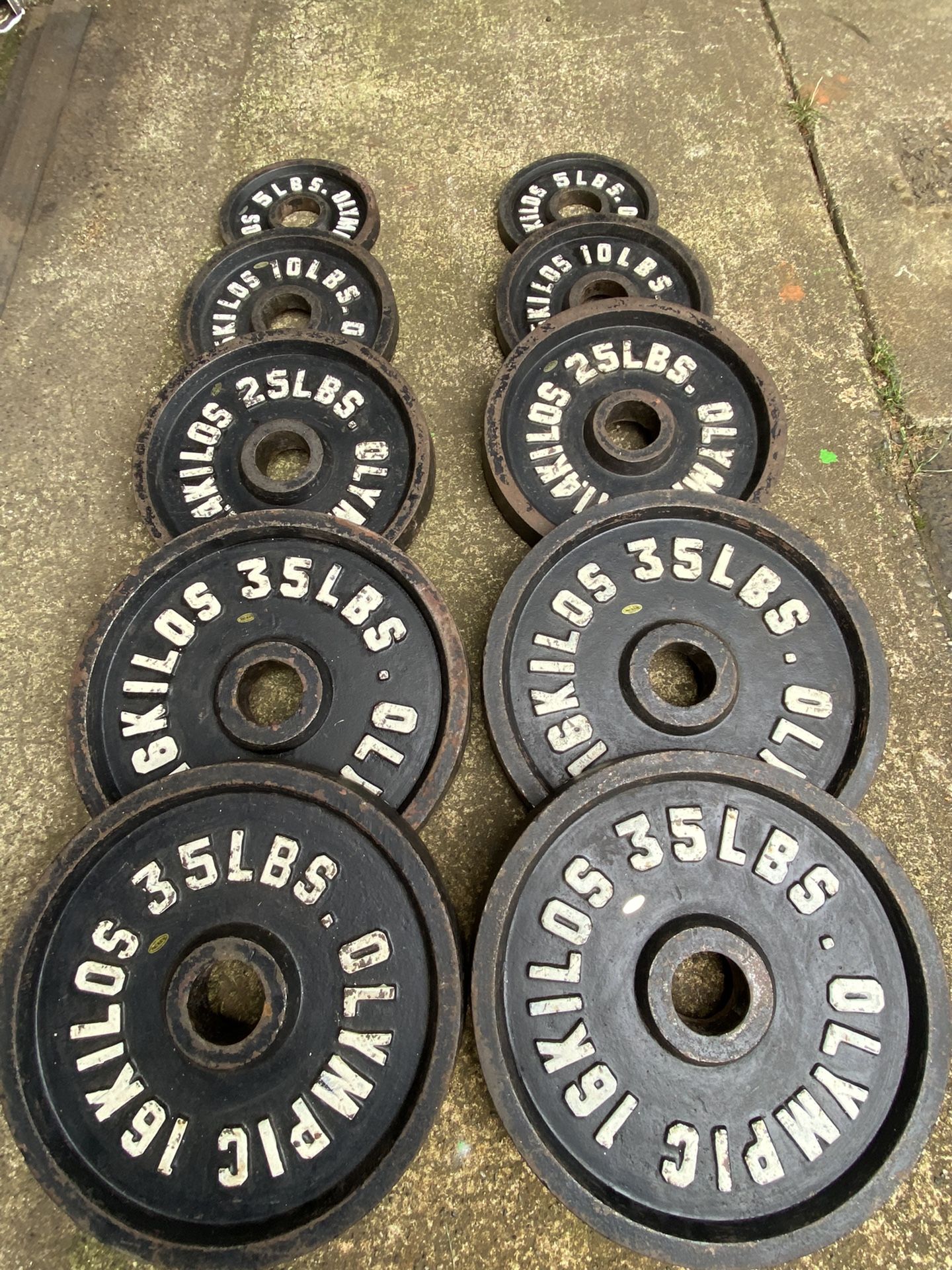 Olympic Weight Plates 2”(PENDING SALE )