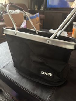 Picnic Basket, SIYUAN COFIT Collapsible Shopping Basket Insulated with 2 Handles