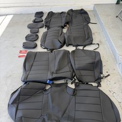 EKR Rav4 Seat Covers 2019-2026 Black Leather