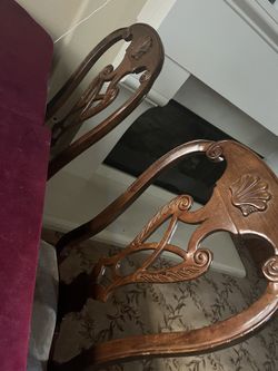 Wood Dinning Table 4 Chairs