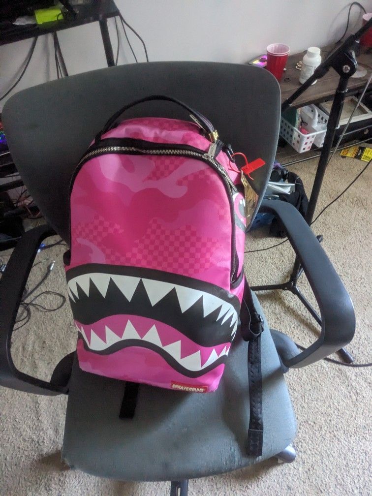 Pink Sprayground Backpack