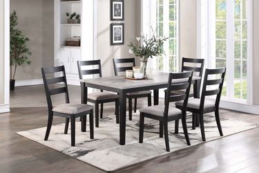 Solid wood 7-Pcs Dining Set