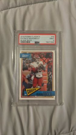 2018 Panini Classics, Patrick Mahomes blank back /50