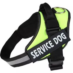 Service Dog Harness Green color Vest