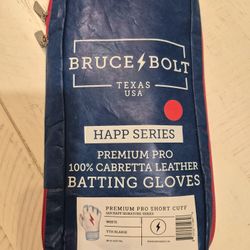 Bruce Bolt  NEW  Ian Happ YTH Xl White Batting Gloves