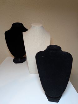 3 Necklace Display Stands