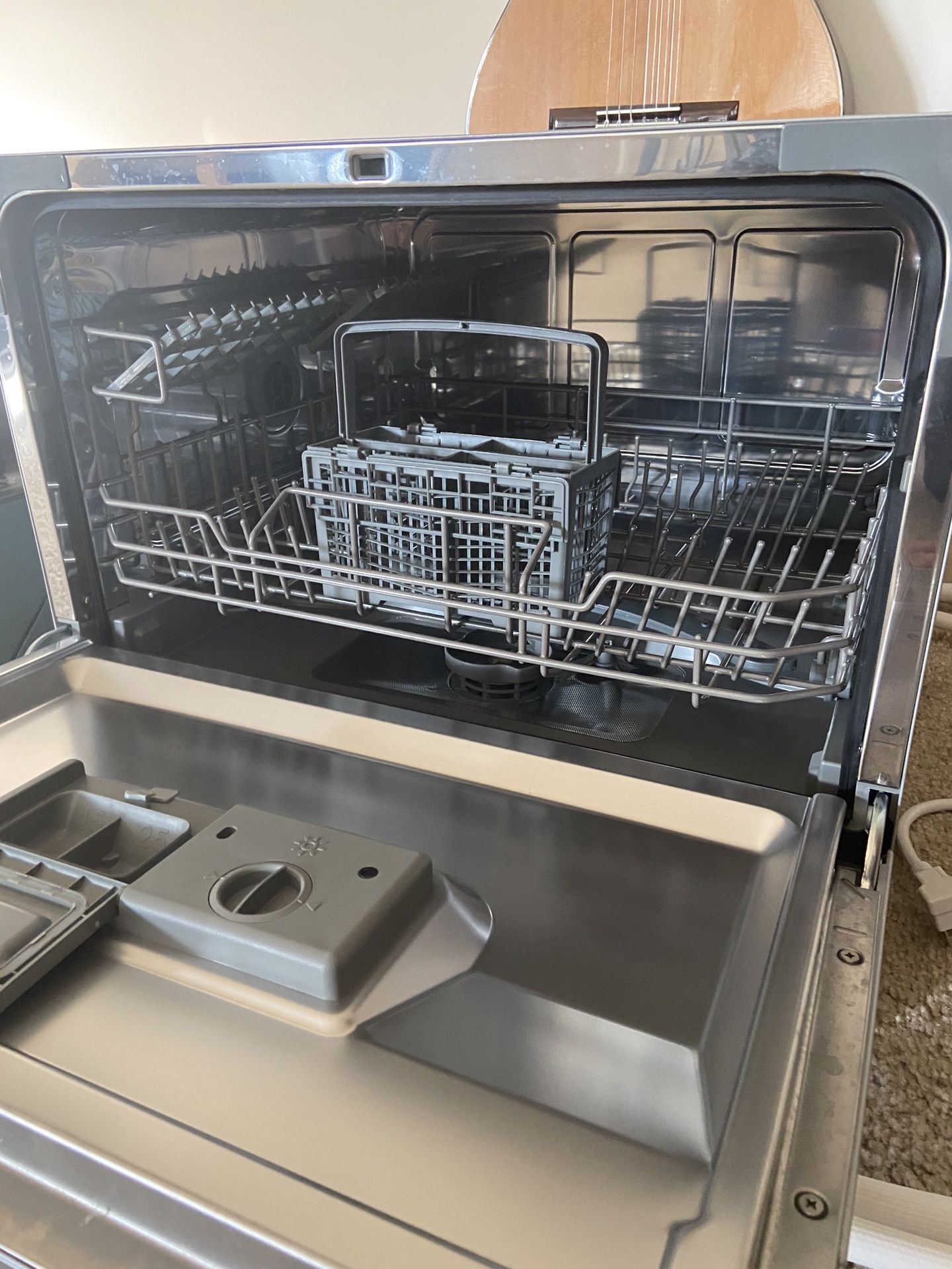 EdgeStar DWP62SV 6 Place Setting Energy Star Rated Portable Countertop Dishwasher - Silver