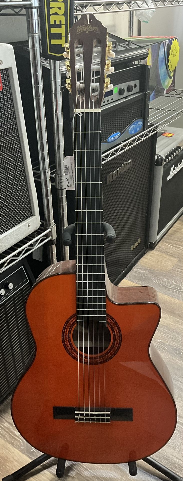 WASHBURN C5CE-A CLASSIC NYLON 