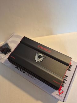 CRUNCH 3725 WATTS MONOBLOCK 1 OHM STABLE BUILT IN CROSSOVER WITH BASS CONTROL CAR AMPLIFIER