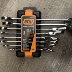 GearWrench 8pc Flex Head Ratchet Wrench Set (metric)