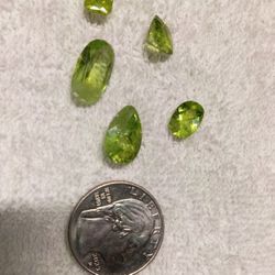 Faceted Peridot Gemstones 