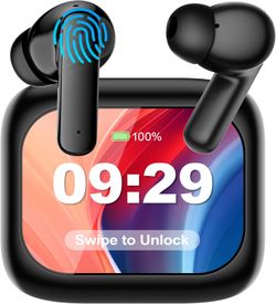 AI LCD Real Time Language Translator Earbuds, AI Language Translator Earphone 3-in-1 Accents & Long Battery Life Translation Earbuds TWS 144 Languages