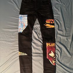 Amiri x Playboy Black Distressed Denim – Rare Streetwear Grail