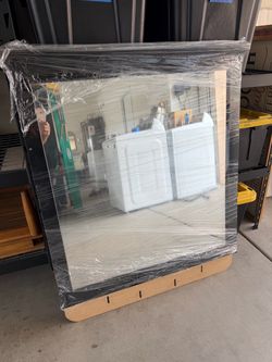 Dresser Mirror with Black Frame