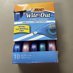 new white out pack of 10