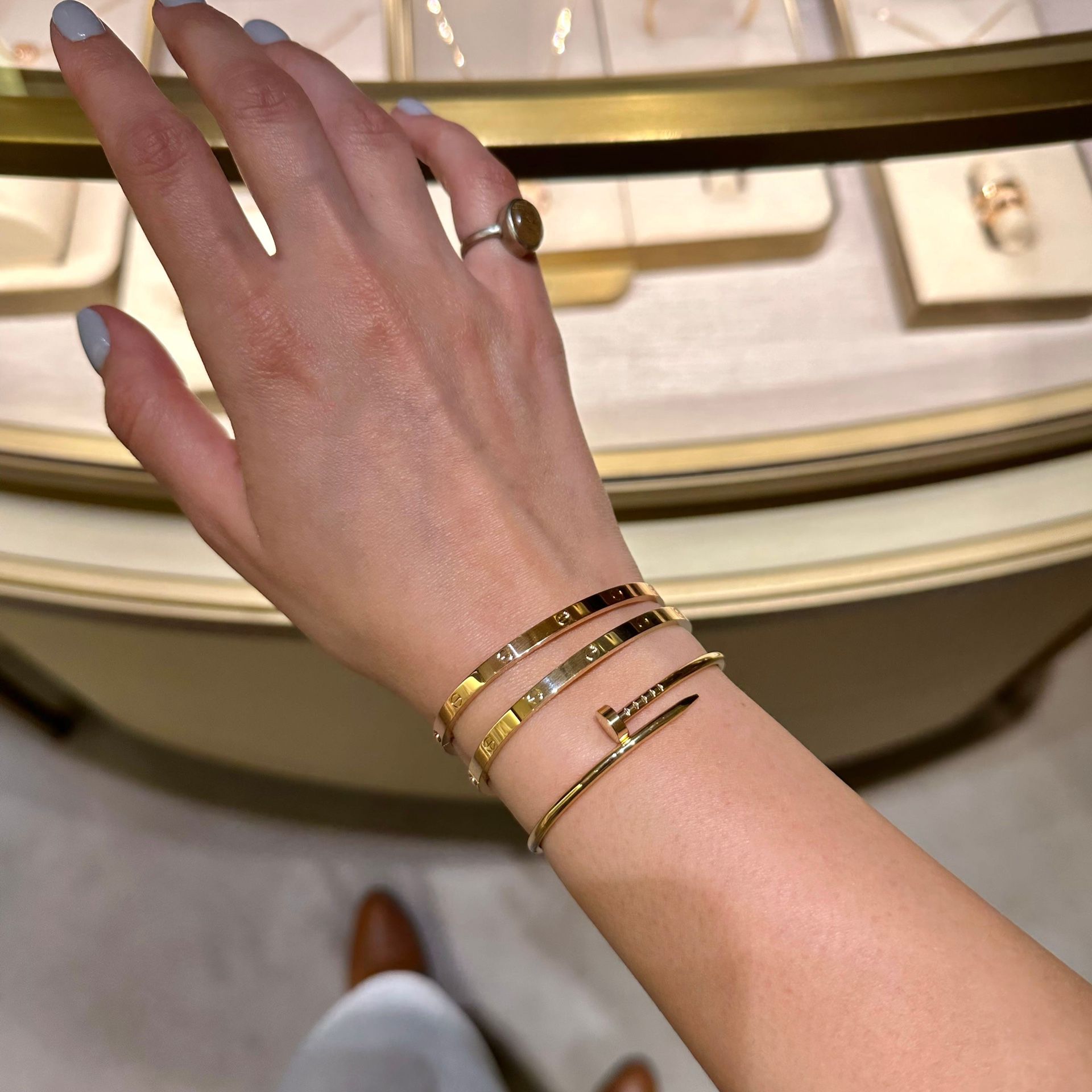Love ❤️ 18k Gold Filled Bangle Bracelet 