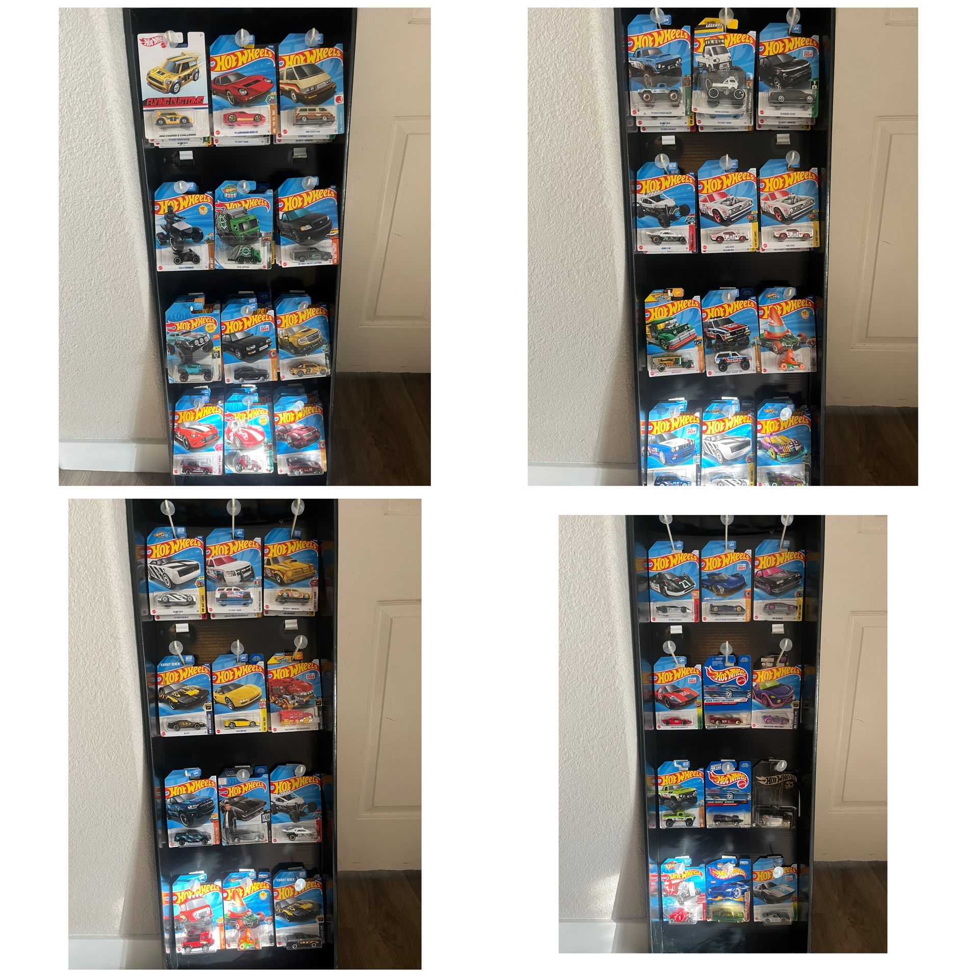 48 new hot wheels never open with non hot wheels display . perfect for x más gifts