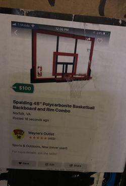 New Spalding 48” Basketball Combo