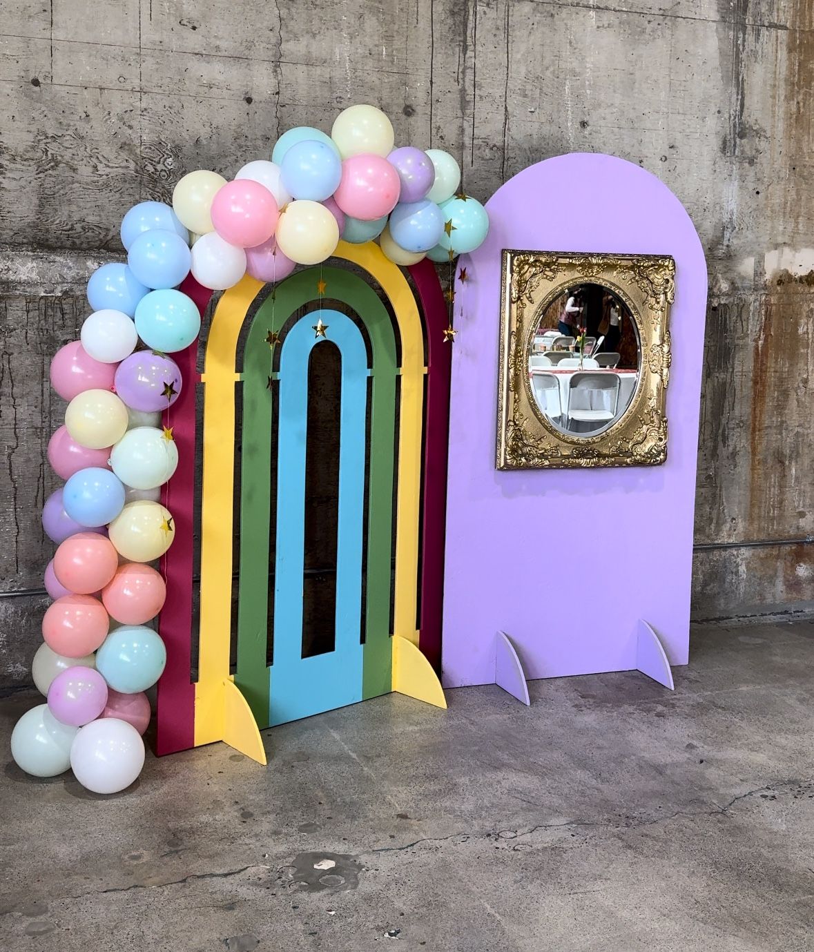 Rainbow Princess Backdrop