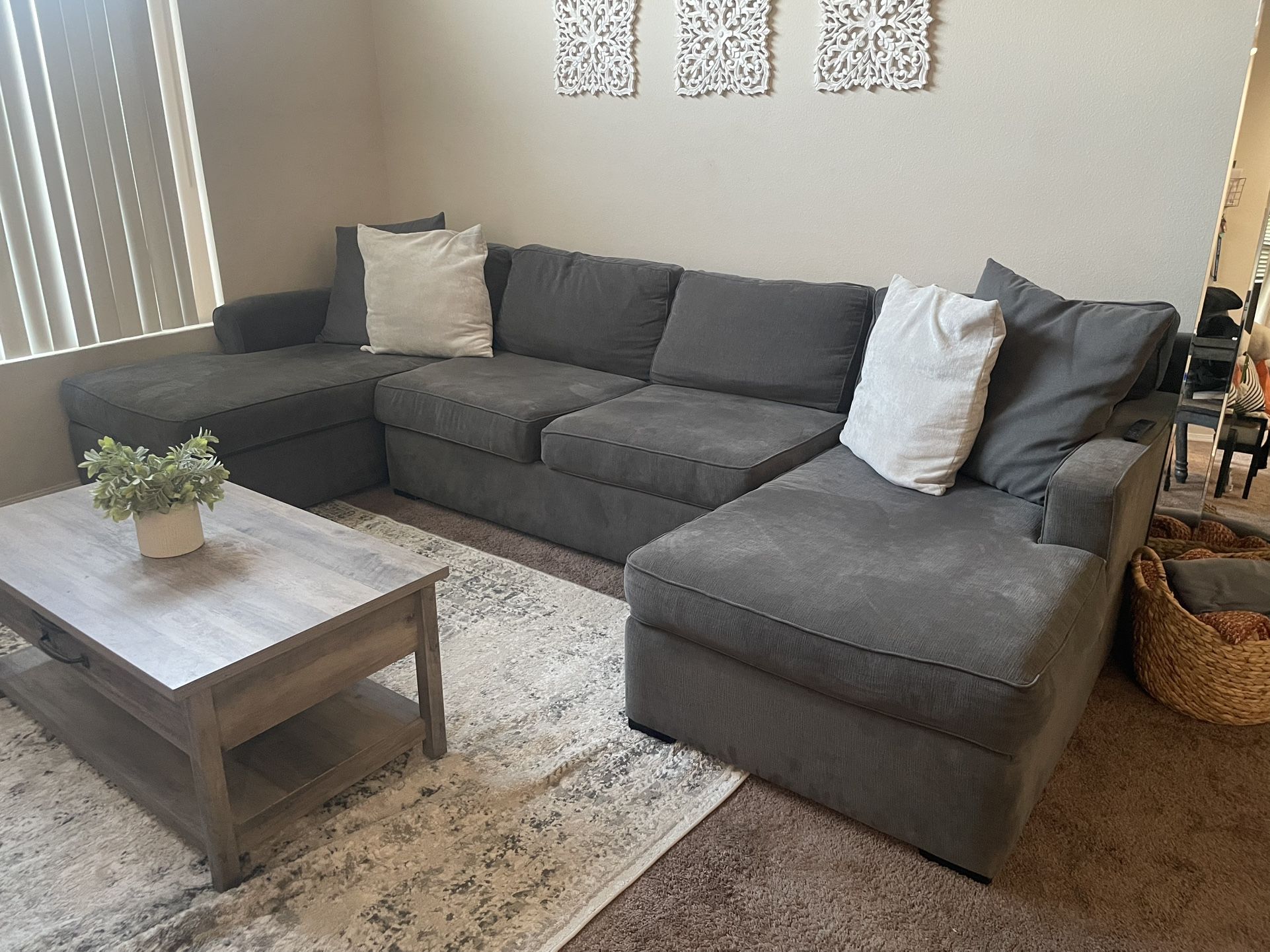 Gray Sectional Couch (PICK UP ONLY)