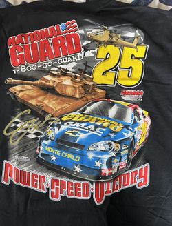 National Guard T-shirts Size XL NASCAR Army