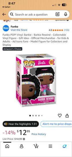 Funko Pop Barbie Rewind
