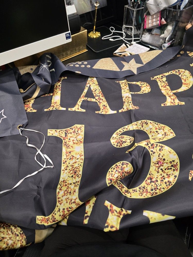 Birthday 13th Banner And Decoration