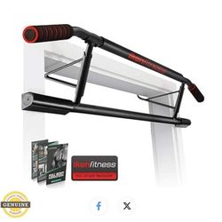 Pull Up Bar for Doorway - Pullupbar with 2024 Enhanced Smart Hook Angled Grip Home Gym Exercise Equipment US Patent (Fits Almost All Doors)