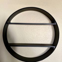 Circular Floating Wall Shelf - Matte black